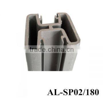 Aluminum Square Post 90 Degree With Plastic Insert to Hold Glass photo-6