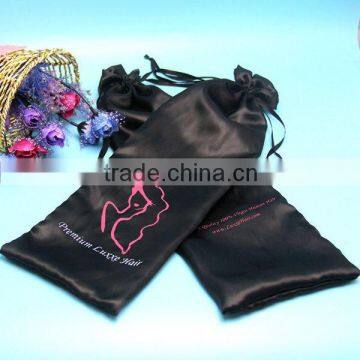 Bag Factory Produce Satin Bags Hair Extension With Logo Printing Hair photo-6