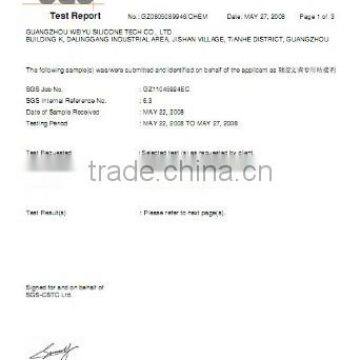 SGS test report