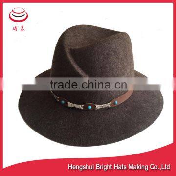 100% Australia Wool Felt Hats with fashionable characteristics