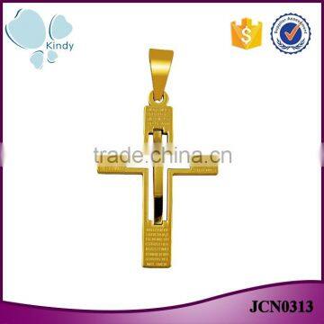 Wholesale Kindy Jewelry JCN0313 stainless steel cross necklace pendants