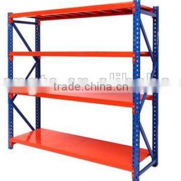 colorful middle duty shelf warehouse storage rack for sale