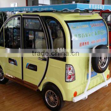 Fancy 4 seater passenger electric bike & scooter, electric rickshaw, electric car & vehicle, solar power (48V 1000W)