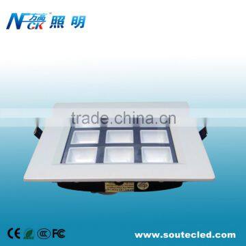 Squares LED panel light sealed dustproof 4/9/16/25 squares LED panel light