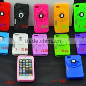 Loverly Soft coallapsible cute camera silicone case for iphone 5