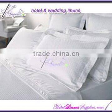 flangle-style 250TC dobby Oxford Style pillow case, bulk ,flange style pillow case for hotels