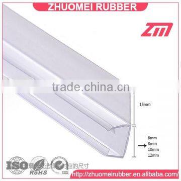 Plastic F shape glass shower screen seal