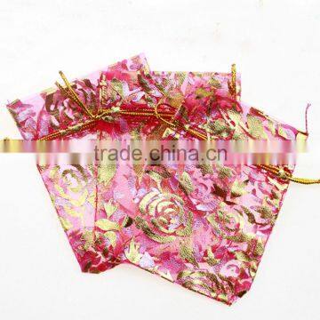 Promotion cheap small organic rose drawstring bag gift bag                        
                                                                                Supplier's Choice