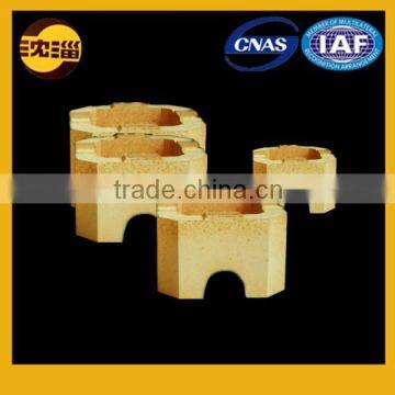 cylindrical clay brick manufacturer fire resistant low porosity fireproof brick