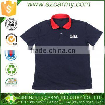 Custom two colors mercerized cotton polo shirts
