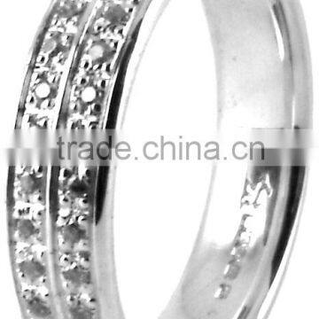 18ct White Gold Diamond Enhanced Etenity Bands