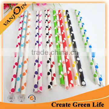 Disposable Colourful Food Safety Paper Straw