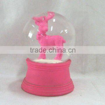 Resin Reindeer water globe /snow globe