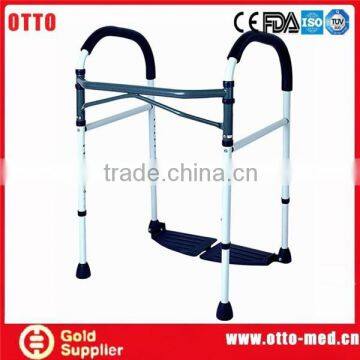 Steel folding toilet frame