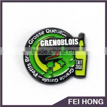 Wholesale Advertising alligator logo pin badge