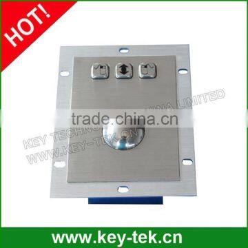 stainless steel 38mm kiosk trackball/mouse with vandal proof