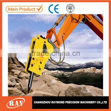 Hydraulic breaker chisel with 165mm diameter