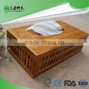 Carbonized paper bamboo tissue box wholesale