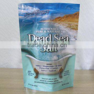 Sea salt bag stand up with zipper