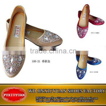 Point set auger shoes for women