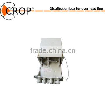 Overhead line plastic distribution box with terminal busbar