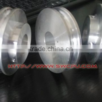 CNC machining V groose aluminium pulley for belt