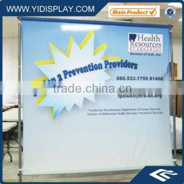 Pop up wall banner display
