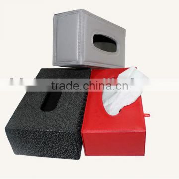 Fashionable pu napkin/Tissue box