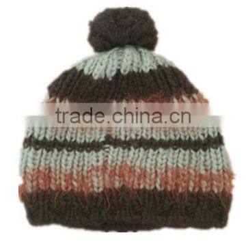 2016 new wool warm winter knit custom beanie cap