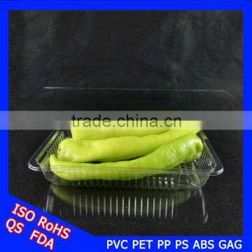 Hot custom transparent plastic disposable packaging of fruits and vegetables