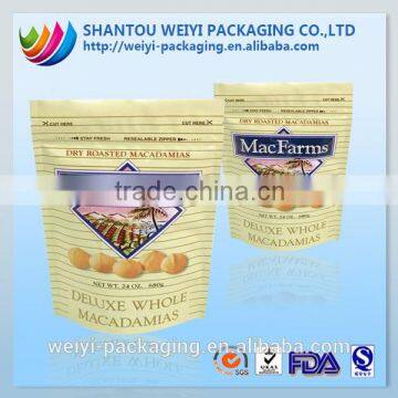 china wholesale snack food packaging stand up flexible packaging