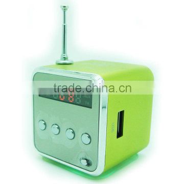 Mini FM radio usb portable speaker sd card amplifier for kids