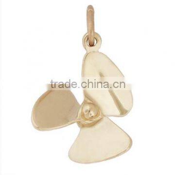 3 Dimensional Propeller Pendants for Bracelet Zinc Alloy Charms and Pendants photo-3
