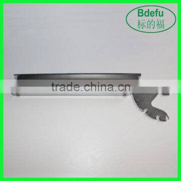 Chrome Floating glass shelf support bracket / hanging shelf hook / wooden board support