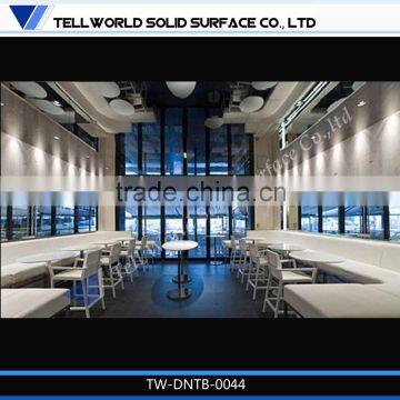 Long Marble Fast Food 12 Seats Pictures of Dining Table Chair photo-6