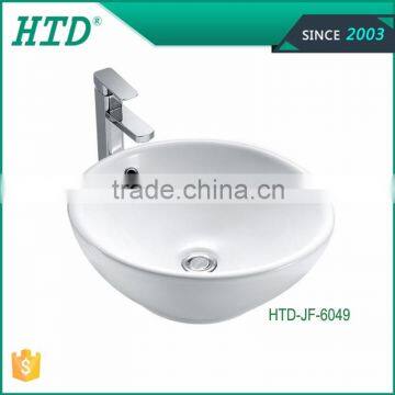 HTD-JF-6049 oval shaped ceramic wash basin bathroom art basin