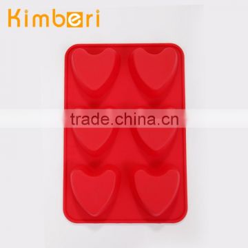 FDA/LFGB food grade heart shape 3d cake molds