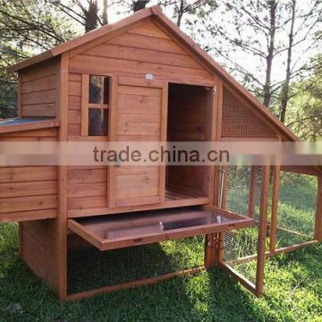 outdoor wooden chicken coop