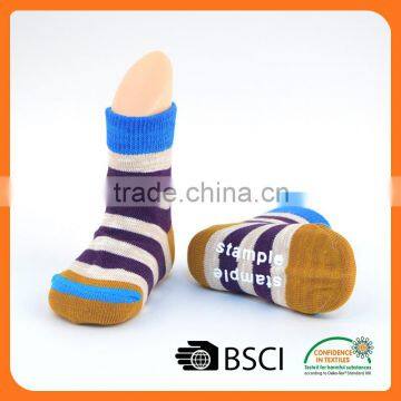 custom cartoon cotton anti-slip indoor flooring hot child tube sock