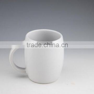 promotional gitem 10oz white coated ceramic white blank sublimation mug
