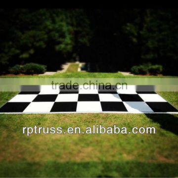 RP high gloss white and black dance floor for party