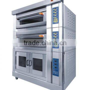 2-Deck 4-Tray Electric Oven, Pizza Oven, with 8tray Proofer(CE)
