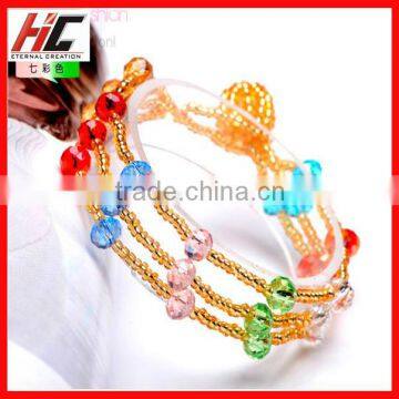 wholesale 2013 new arrival colorful crystal handmade bracelet