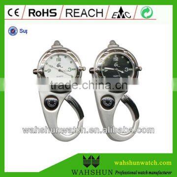 Mini pocket fashion keychain multifunction outdoor compass watch