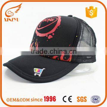 Promotion cheap custom young style baseball hat mesh trucker caps