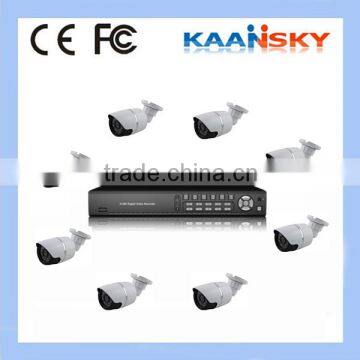 Best quality 8ch 1080p poe nvr kit with 1mp & 1.3mp for optional