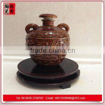 Earthenware jar liquor storage empty wine bottle