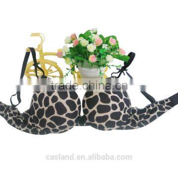 Lovely Cow Print Push Up Bra and Panty Set (EBP147B)