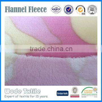 China manufacturer 100% Polyester Wholesale Print Flannel For Little Girls Dresses