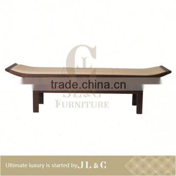 Neoclassical wooden bench with new designs for Living room-AC09-07 chair- JL&C Furniture